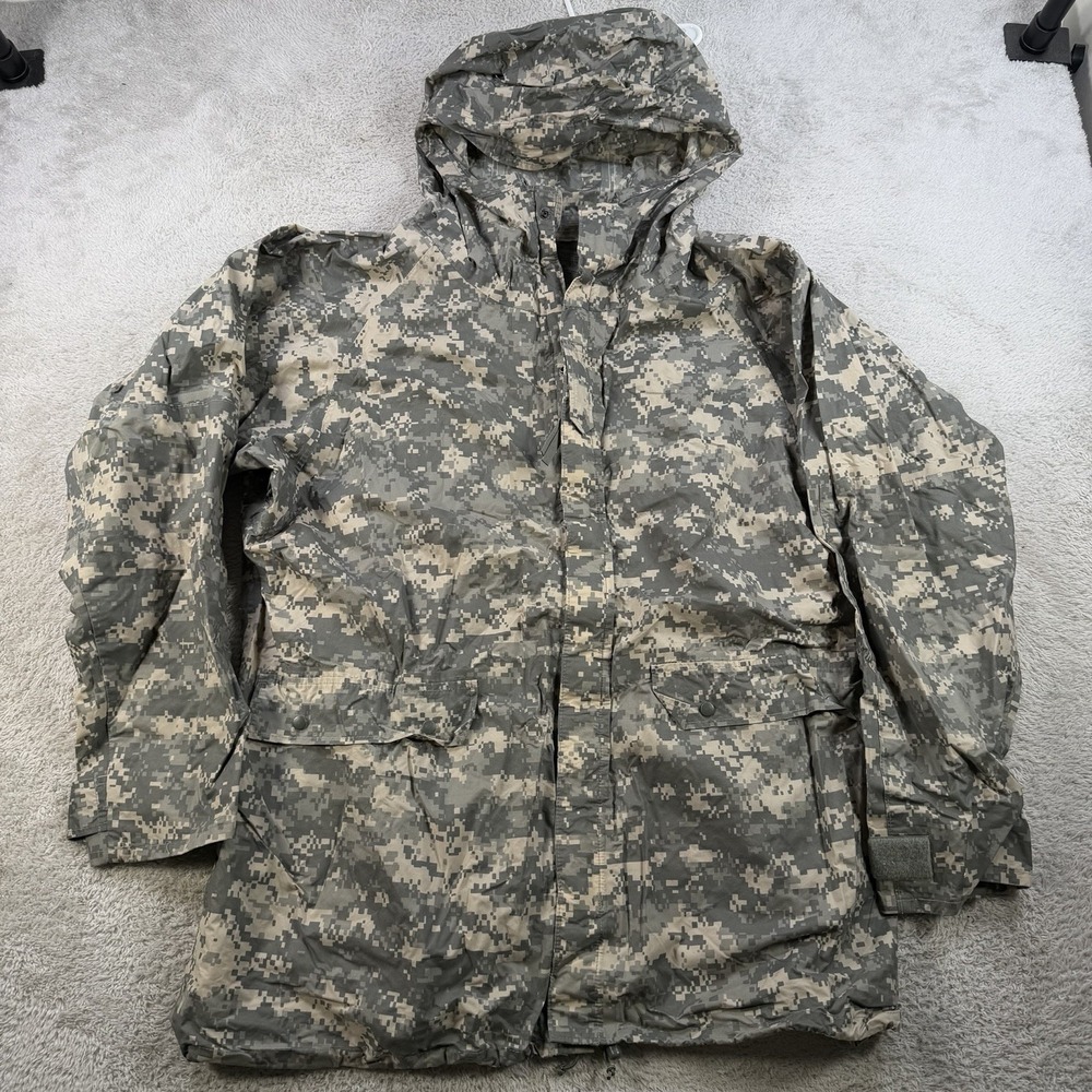 USGI ORC Industries Improved Rainsuit Parka Mens Medium ACU Digital Camo Coat